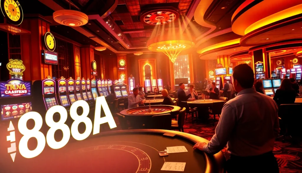 Experience the thrill of winning at the blackjack table in the exciting 88AA casino atmosphere.