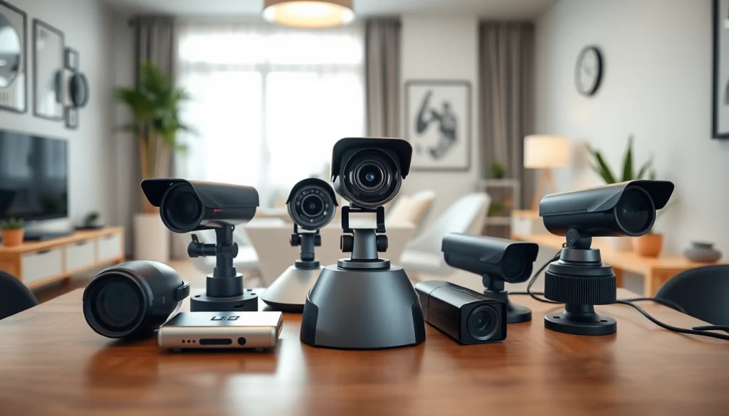 Capture the essence of Caméra espion with a modern setup of discreet surveillance devices.