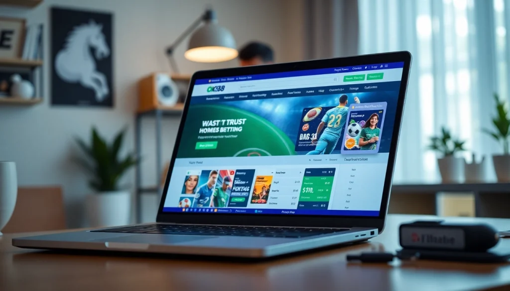Engage with https://ok88b.com, showcasing a professional digital betting platform interface.