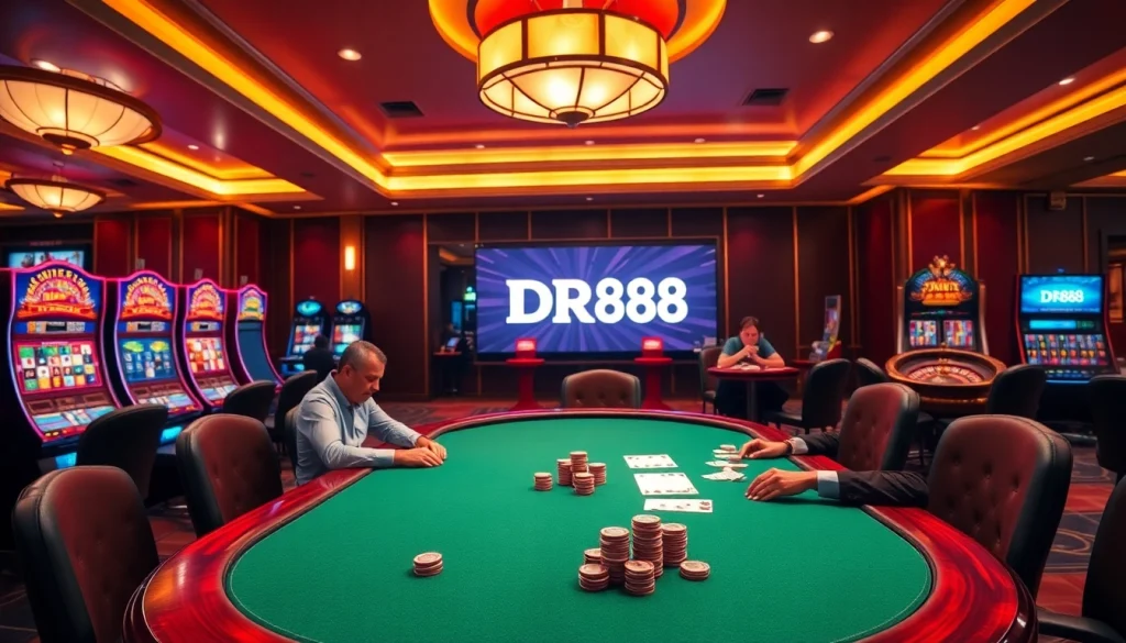 Experience excitement at DR88 with vibrant casino tables and engaging games.