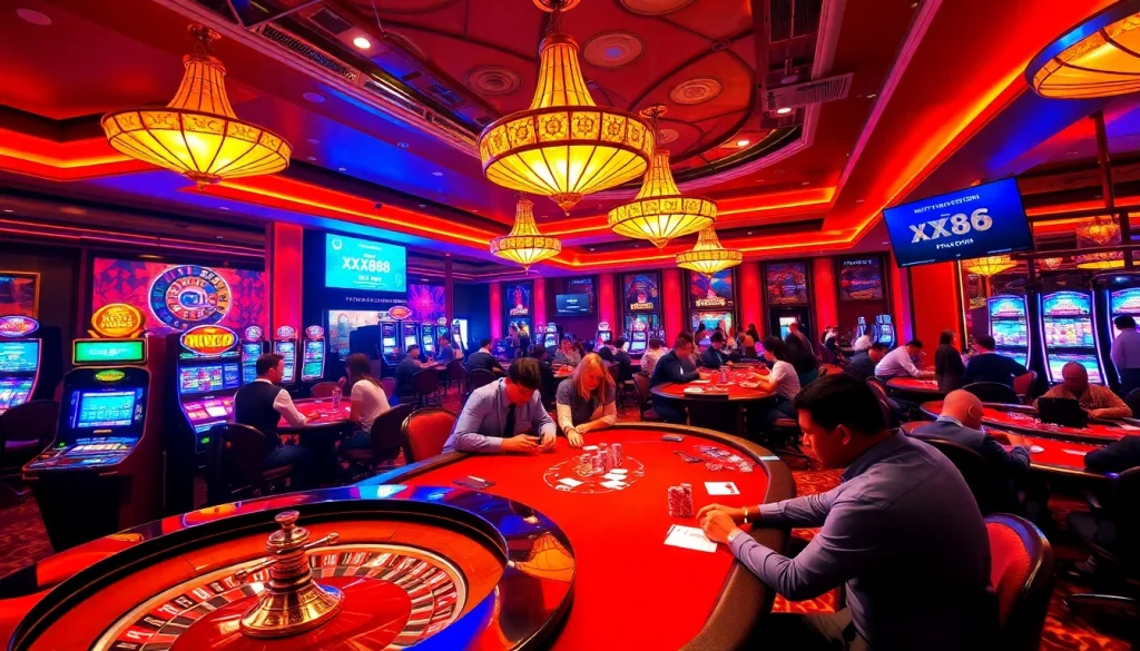 Experience the excitement of gaming at https://xx88.promo/ with vibrant casino scenes.