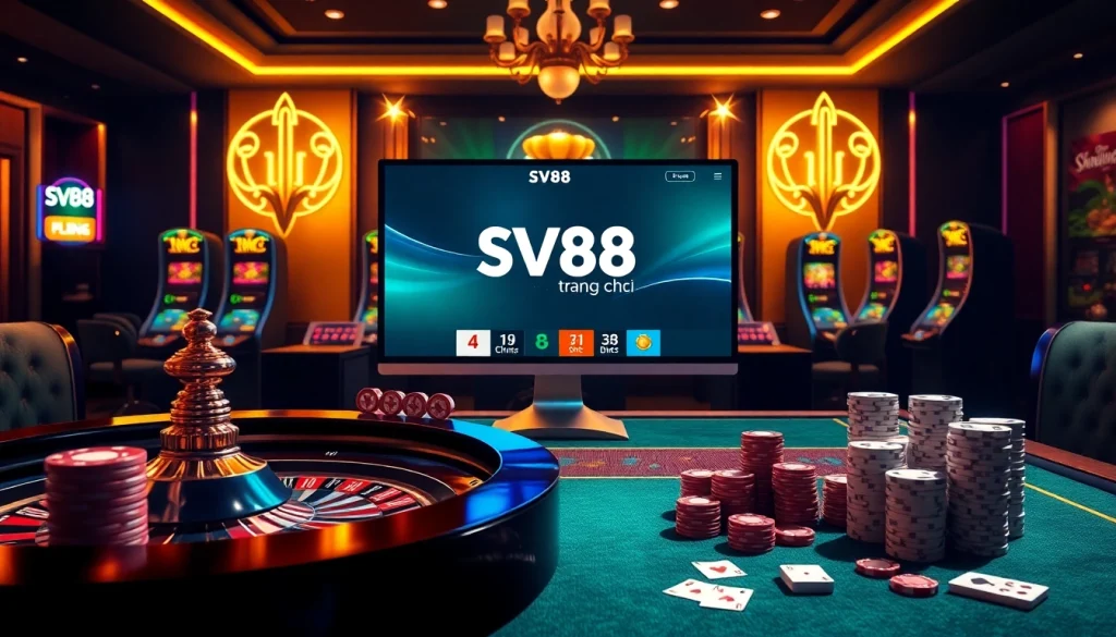 Experience the thrill of gambling with sv88 trang chủ showcasing vibrant casino action.