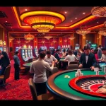 Experience the thrill of PGSLOT51 with lively casino games amidst vibrant slot machines.