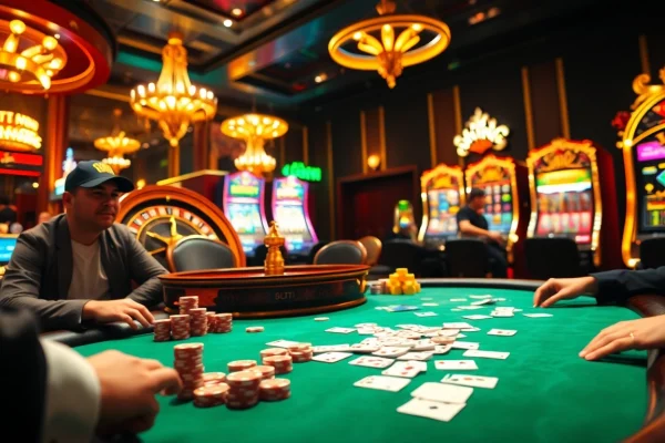 Experience thrilling poker and roulette action at https://hz88.my/, showcasing exciting table games and vibrant casino life.