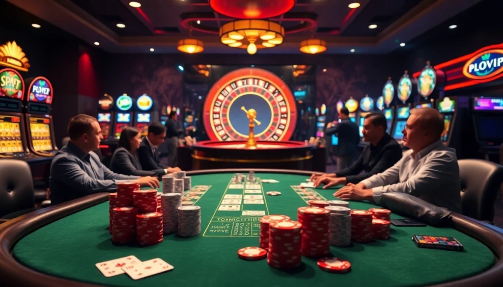 Experience high-stakes gaming at https://rikvip1.top/ with vibrant poker chips and ambiance.